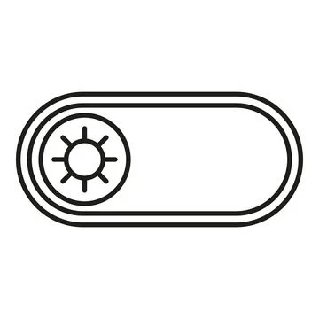 User interface toggle switch light mode concept Stock Illustration