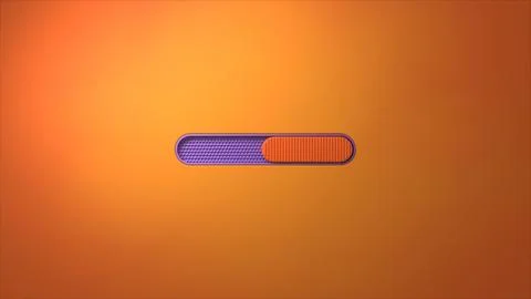 User interface toggle switch loading or progress bar Stockillustratie