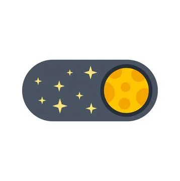 User interface toggling dark mode night theme Illustrazione stock