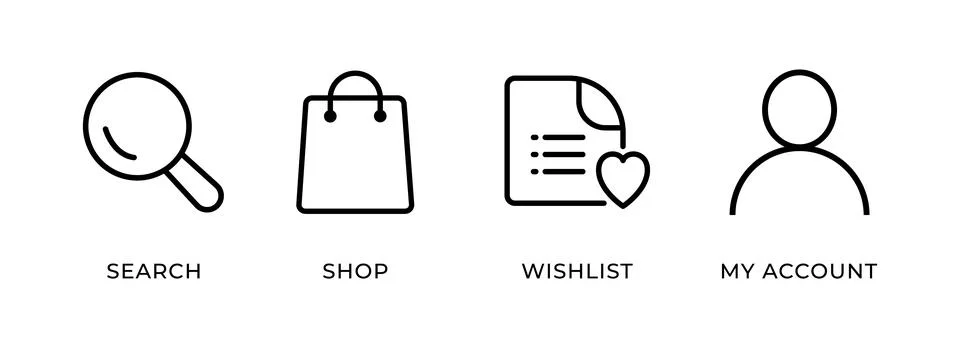 User Interface Universal icon set vector Stock Illustration