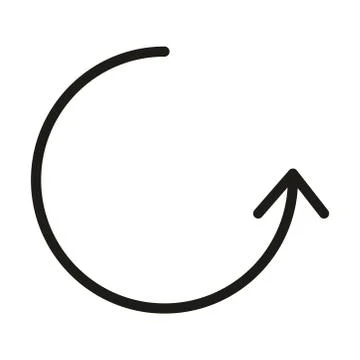 User interface update data arrow linear style Illustrazione stock