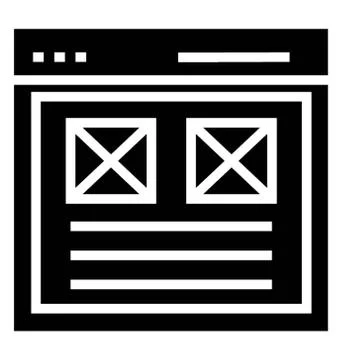 User Interface Vector Illustrazione stock