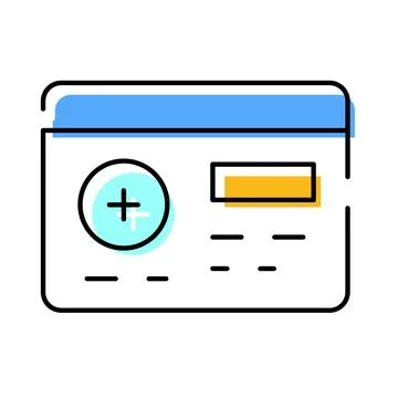 User interface web add new button icon Stock Illustration
