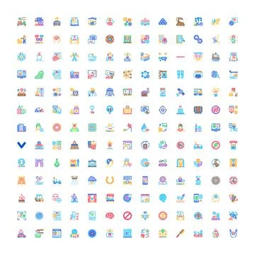 User interface web and mobile icon collection Ilustração Stock