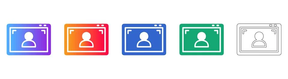 User Interface Window and Screen Management Icons イラスト素材