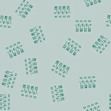 User journey map ux ui design glyph vector seamless pattern Stock Illustration