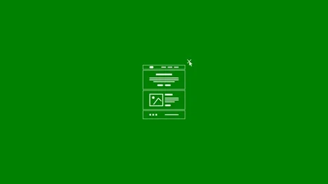 User Leaving Website - Green Screen, 7.5% Gray Stock-Footage 337017177