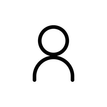 User line icon. admin symbols. people icon. Editable stroke. Simple illustrat Stock Illustration