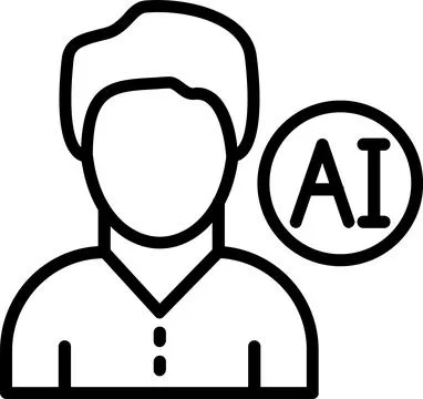 User Line Icon Design Stock Illustration