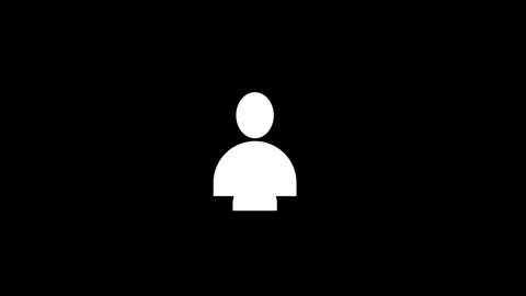 User line icon inside circle, user information with animated video Stock Footage 292901869