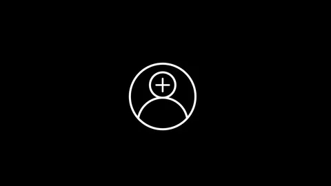 User line icon inside circle, user information with animated video Stock Footage 293148540