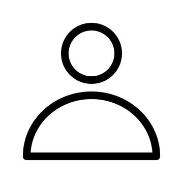 User line icon. Vector graphics. 스톡 일러스트