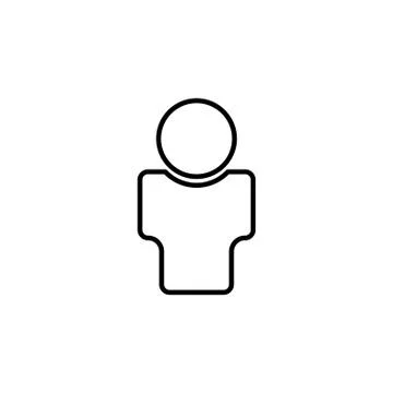 User line Icon. vector illustration black on white background Stock Illustration