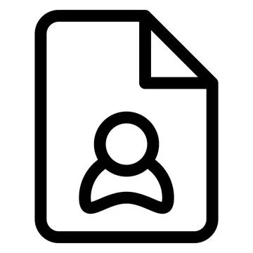 User line icon vector illustration isolated on white background Stock Illustration