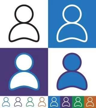 User Line Icon, Web And Mobile, Admin Sign Stock Illustration