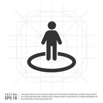 User location icon Illustrazione stock