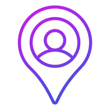 User location Icon. User interface Vector Illustration, As a Simple Vector .. Illustrazione stock