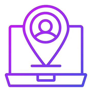 User location Icon. User interface Vector Illustration, As a Simple Vector .. 库存插图