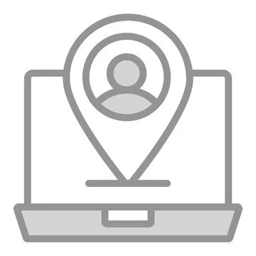 User location Icon. User interface Vector Illustration, As a Simple Vector .. Stock Illustration