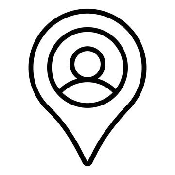 User location Icon. User interface Vector Illustration, As a Simple Vector .. Illustrazione stock