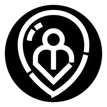 User location pin tracking navigation system Illustrazione stock