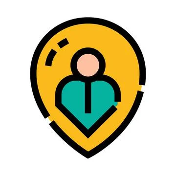 User location point icon for navigation concept Stock Illustration