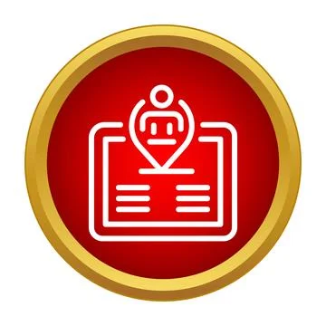 User location tracking on a digital device screen Stock-Illustration