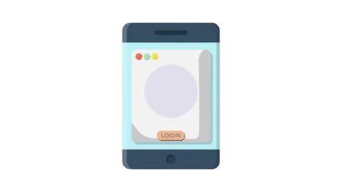 User logging into a website using a smartphone, displaying the login screen.. Stock Footage 332531593