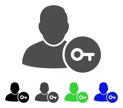 User Login Flat Icon Stockillustratie