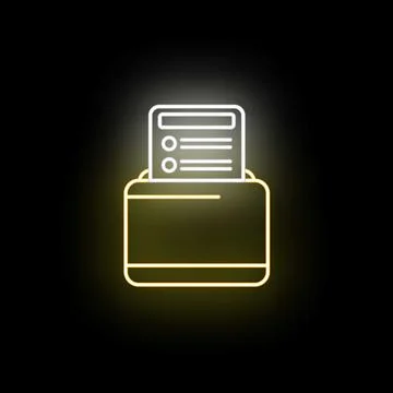 User login form or registration interface neon icon 스톡 일러스트