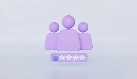 User Login Form Page, Security and Confidentiality, Encryption and Privacy Stock Illustration
