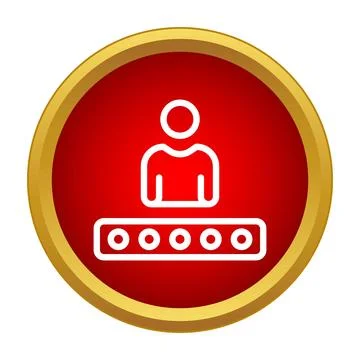 User login form with password dots Stock Illustration