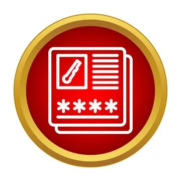 User login form security access password concept Stock Illustration
