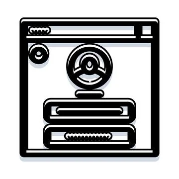 User login form with security padlock icon Stock Illustration
