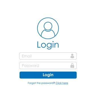 User login Stock Illustration