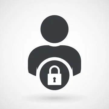 User login or access authentication icon Stock Illustration