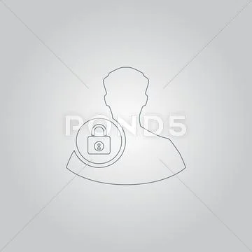 User login or authenticate icon Stock Illustration