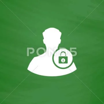 User login or authenticate icon Stock Illustration