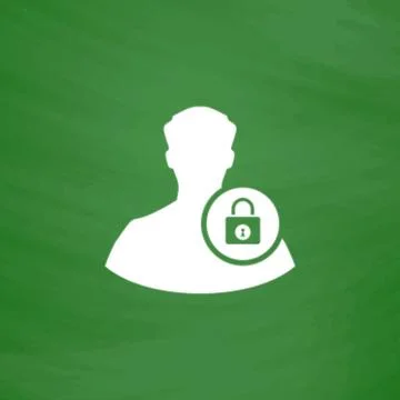 User login or authenticate icon Stock Illustration