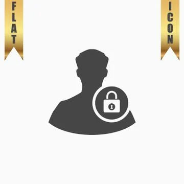 User login or authenticate icon Stock Illustration