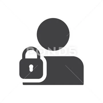 User login or authenticate icon, vector. Stock Illustration
