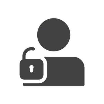 User login or authenticate icon, vector. Stock Illustration