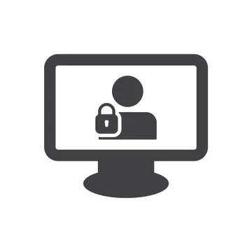 User login or authenticate icon, vector. Stock Illustration