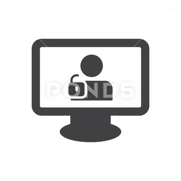 User login or authenticate icon, vector. Stock Illustration