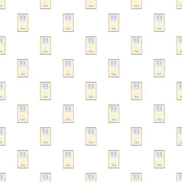 User login profile cards seamless pattern background Stock Illustration