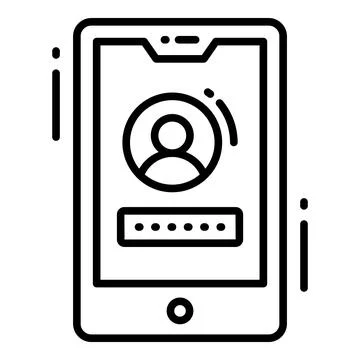 User Login, Protection and security vector icons set cyber computer network.. Stock Illustration