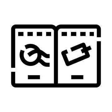 User manual instruction guide and technical support icon イラスト素材