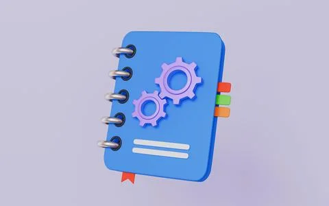 User manual, Rules guideline or user manual book, Technical information Stock Illustration
