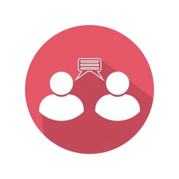 User messenger icon vector illustration on color background Stock Illustration