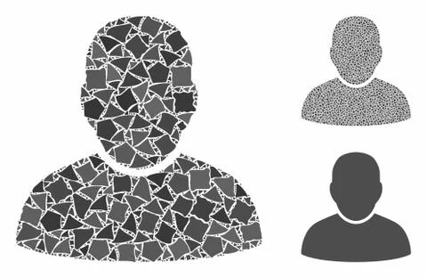 User Mosaic Icon of Bumpy Items イラスト素材